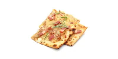 Alsatian tarte flambée