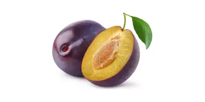 Plums (plums in syrup, canned)
