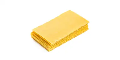 Hojas de lasaña, platos de lasaña (crudos)