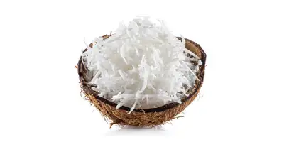 Lascas de coco, flocos de coco (secos)