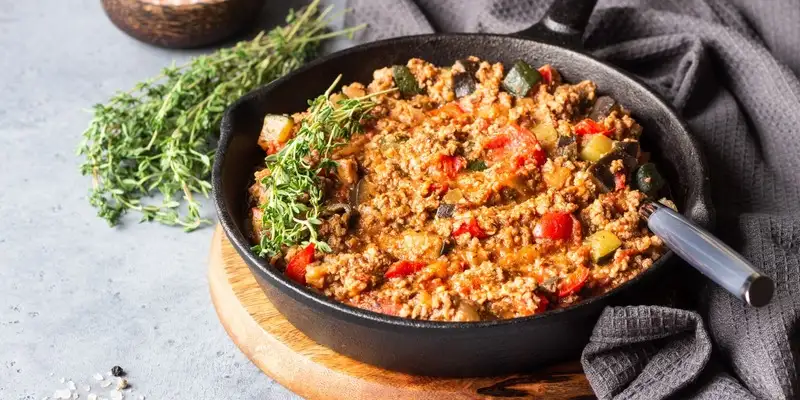 Minced eggplant pot Minced eggplant pot