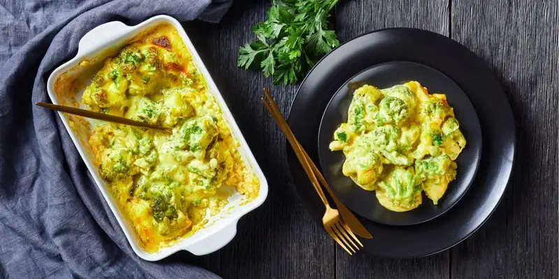Tortelloni Casserole z brokułami