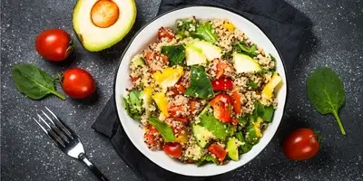 Quinoa com legumes