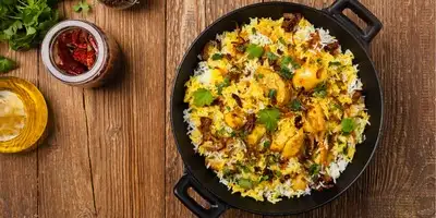 Riso basmati con petto di tacchino in salsa di senape al miele