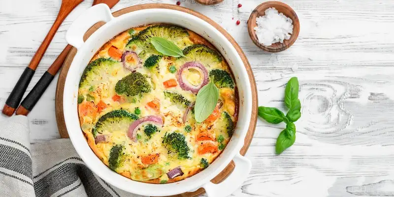 Brócolos e Frittata de Queijo