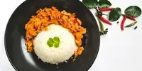 Reis mit Thunfisch-Frischkäse-Sauce