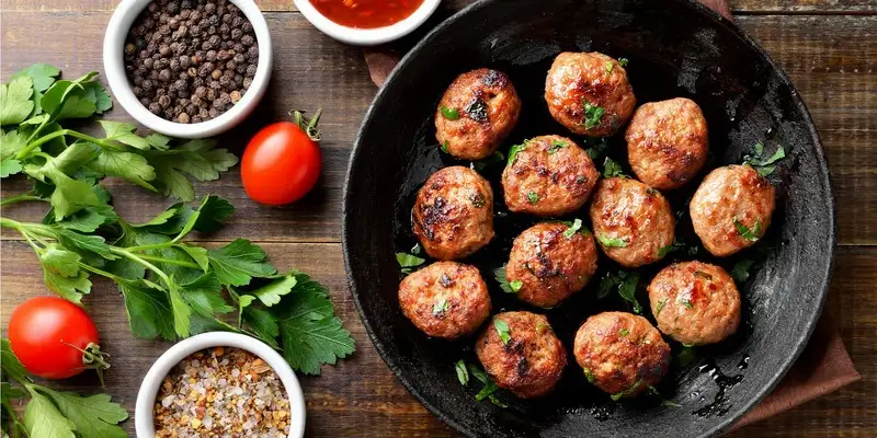 Protein rich egg mince meatballs