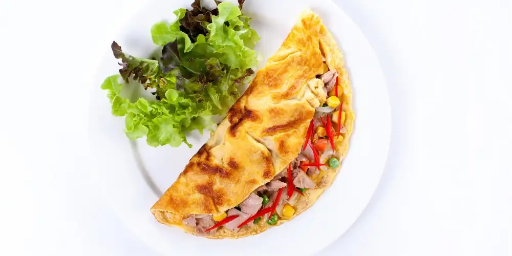 Tuna omelet from the microwave - recipe | FoodPal