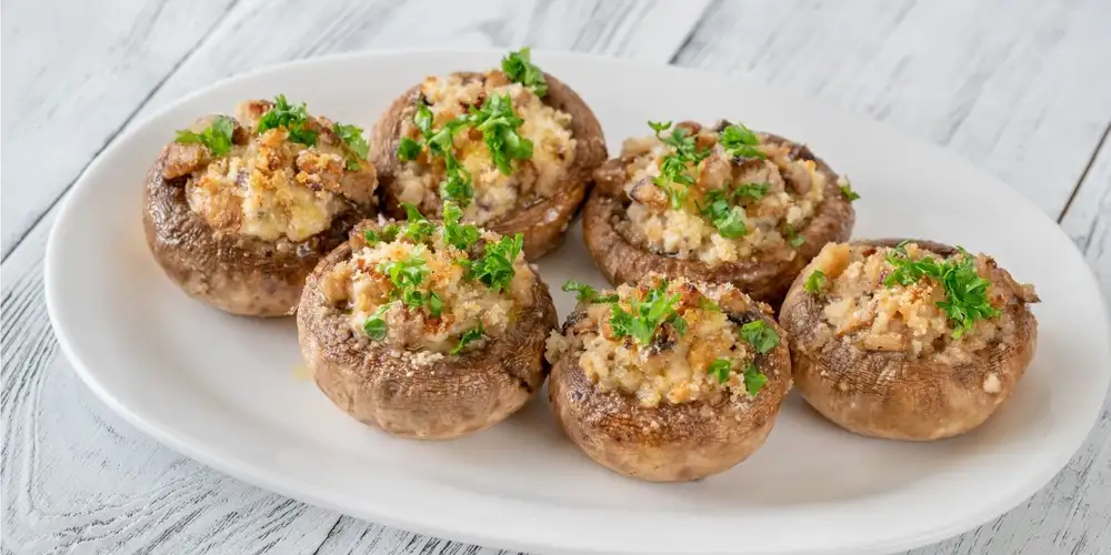 Stuffed mushrooms (large) - recipe | FoodPal