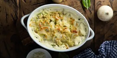 Lauchnudeln with Gouda