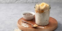 Chia-Pudding mit Banane und Zimt