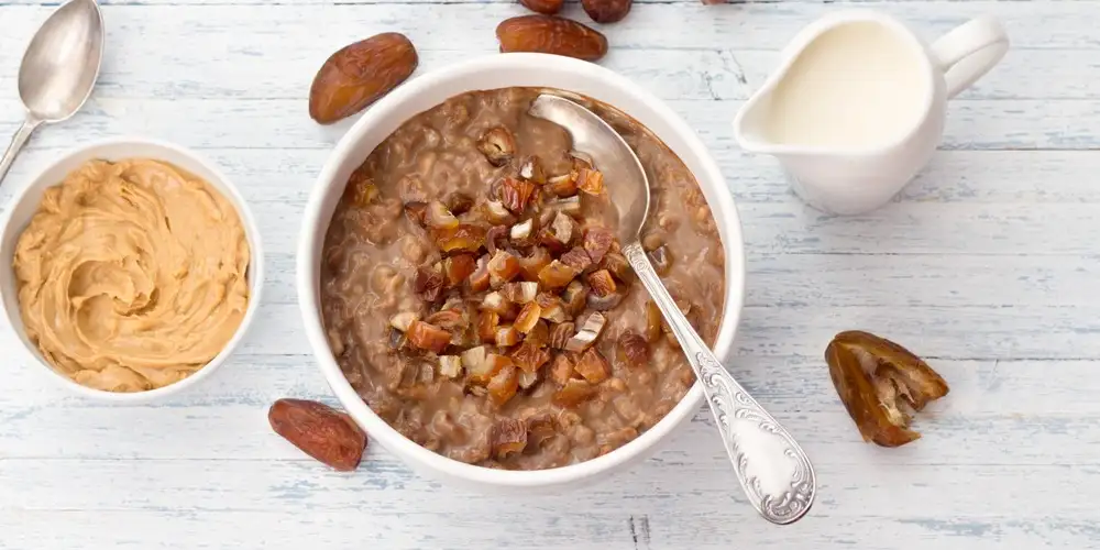 Chocolate Peanut Butter Porridge - recipe | FoodPal