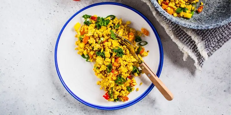 Uova strapazzate vegane