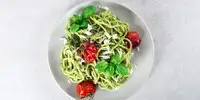 Rucola-Linsen-Pasta mit Pesto