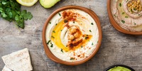 Kichererbsenpüree mit Bärlauch