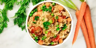 Padella di verdure all'orientale con couscous