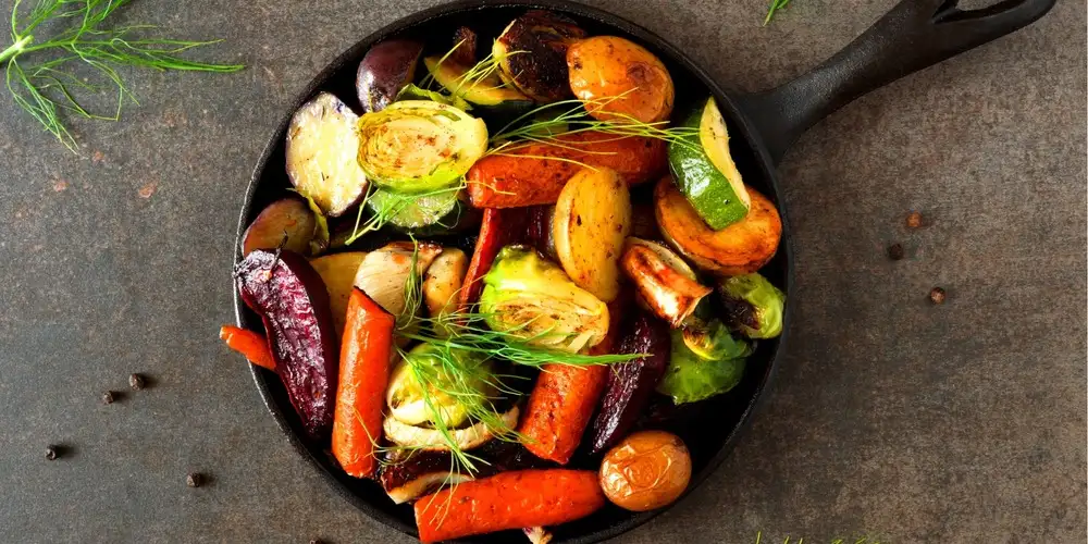 Salad with roasted vegetables - recipe | FoodPal