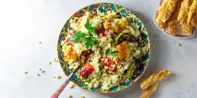 Zucchine al forno con couscous