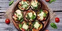 Low Carb Mini-Pizza mit Auberginen